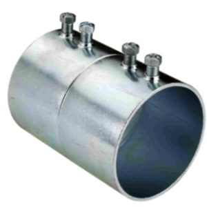 unión tipo emt en acero o zinc